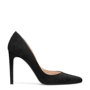 Stuart weitzman Curvia Black suede pumps